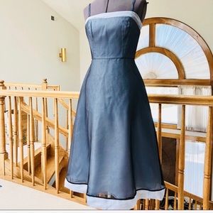 BCBGMaxAzria Bluish Gray Cocktail Dress Sz 4